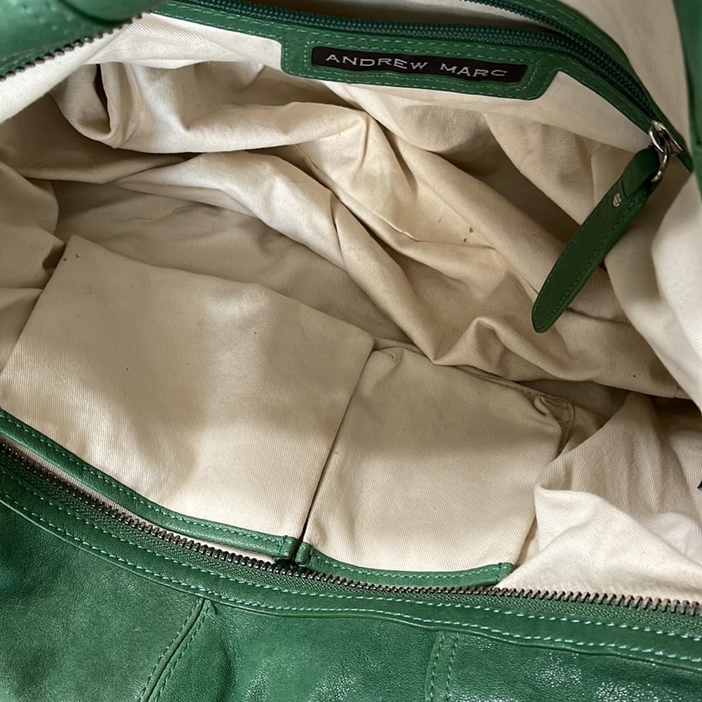 Green Andrew Marc leather bag - Picture 6 of 12